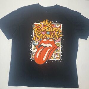 The Rolling Stones Licensed Graphic Cotton Black T-Shirt Sz XL
